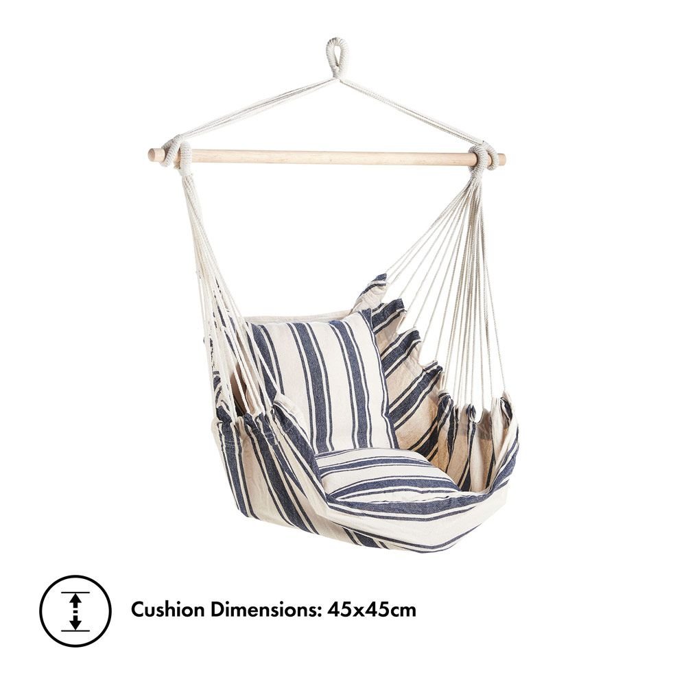Seville Striped Hanging Swing Chair - Image 3