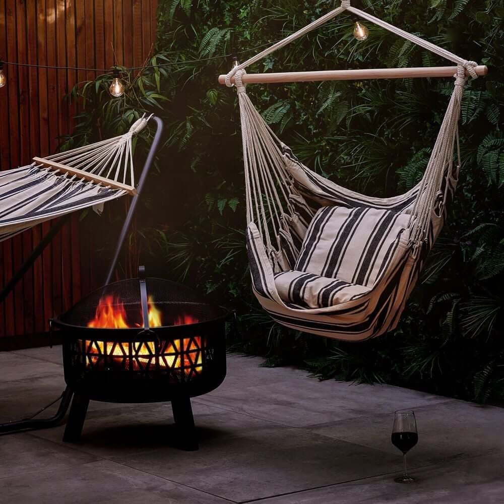 Seville Striped Hanging Swing Chair - Image 6