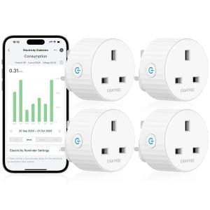 4 Pack Smart Plug with Energy Monitoring works with Alexa and Google Home