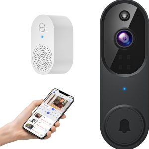Wireless Wi-Fi Video Doorbell Camera with AI Human Detection
