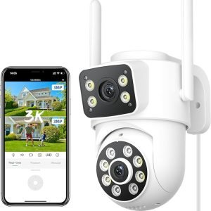 6MP Dual Lens Outdoor Security Camera