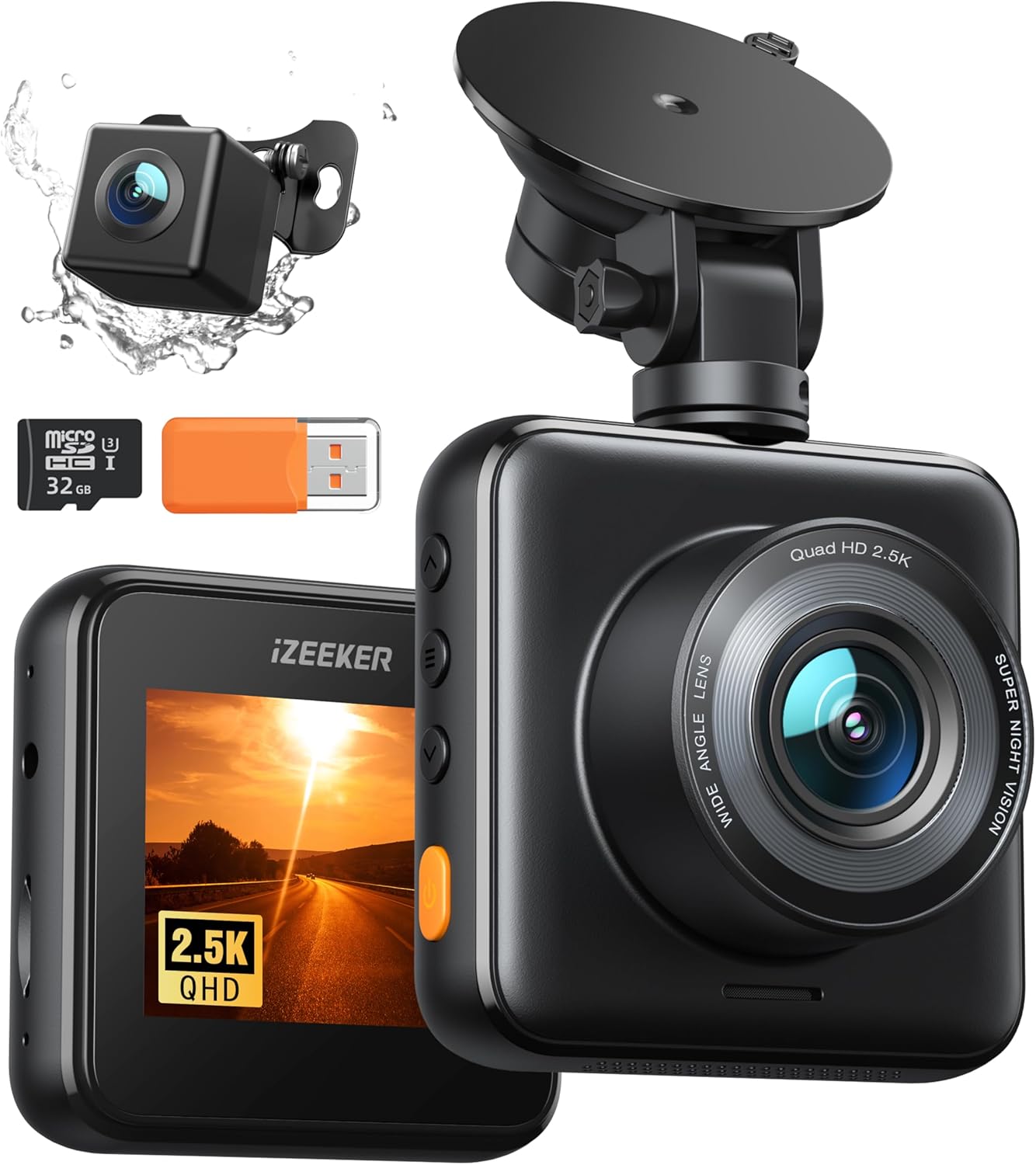 2.5K Car security WiFi Dash Cam with Night Vision