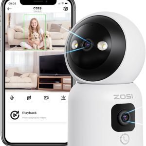 2 in 1 WiFi CCTV 360° Security Camera