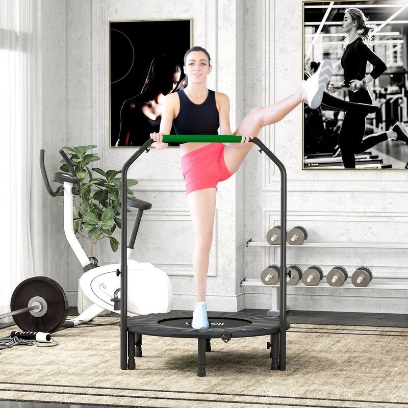 40" Foldable Mini Fitness Trampoline - Image 2