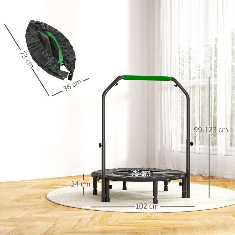 40" Foldable Mini Fitness Trampoline - Image 3