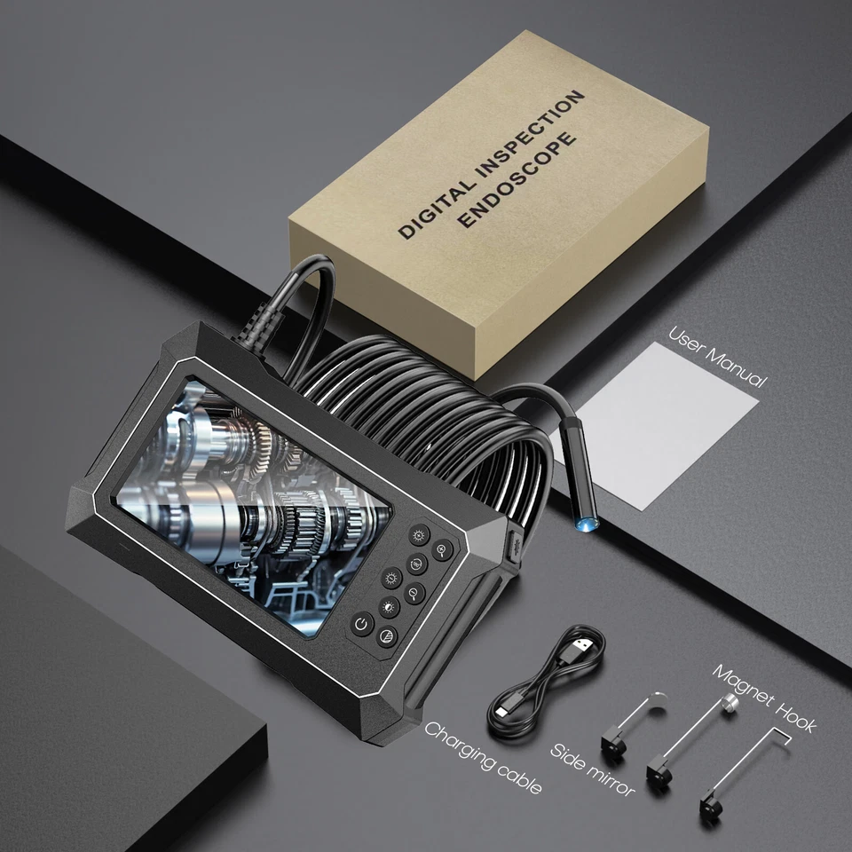 32ft Industrial Waterproof Endoscope Camera with 4.3'' Screen - Image 2