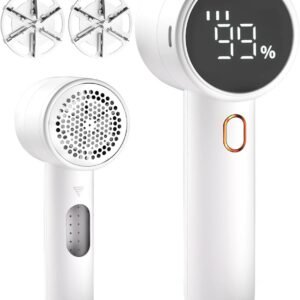 6-blade Rechargeable Lint Shaver with LED Display