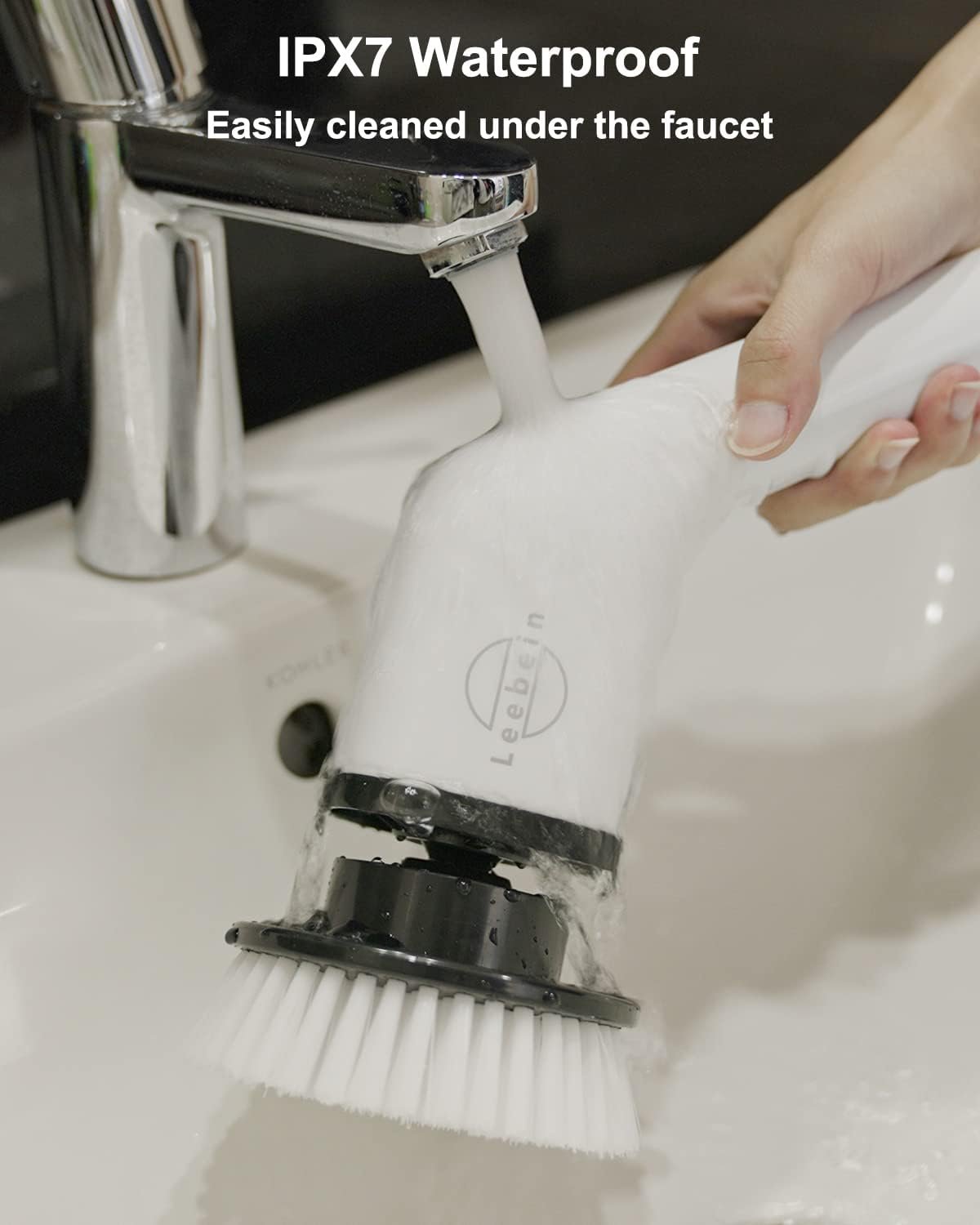 Cordless Spin Scrubber with 8 Replaceable Brush Heads - Image 7