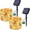 2 Pack Outdoor Solar String Lights