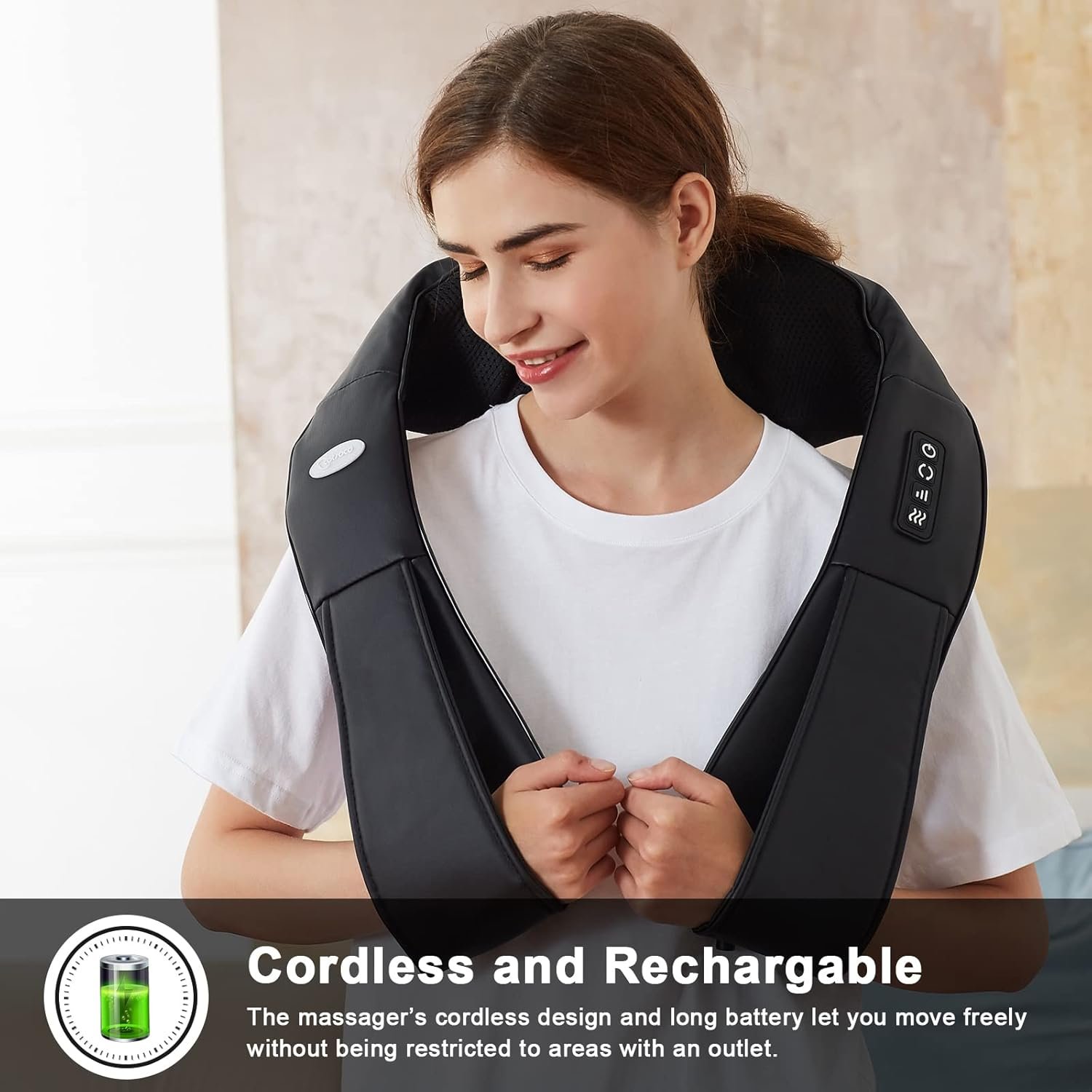Shiatsu Deep Tissue Heat Neck Massager - Image 2