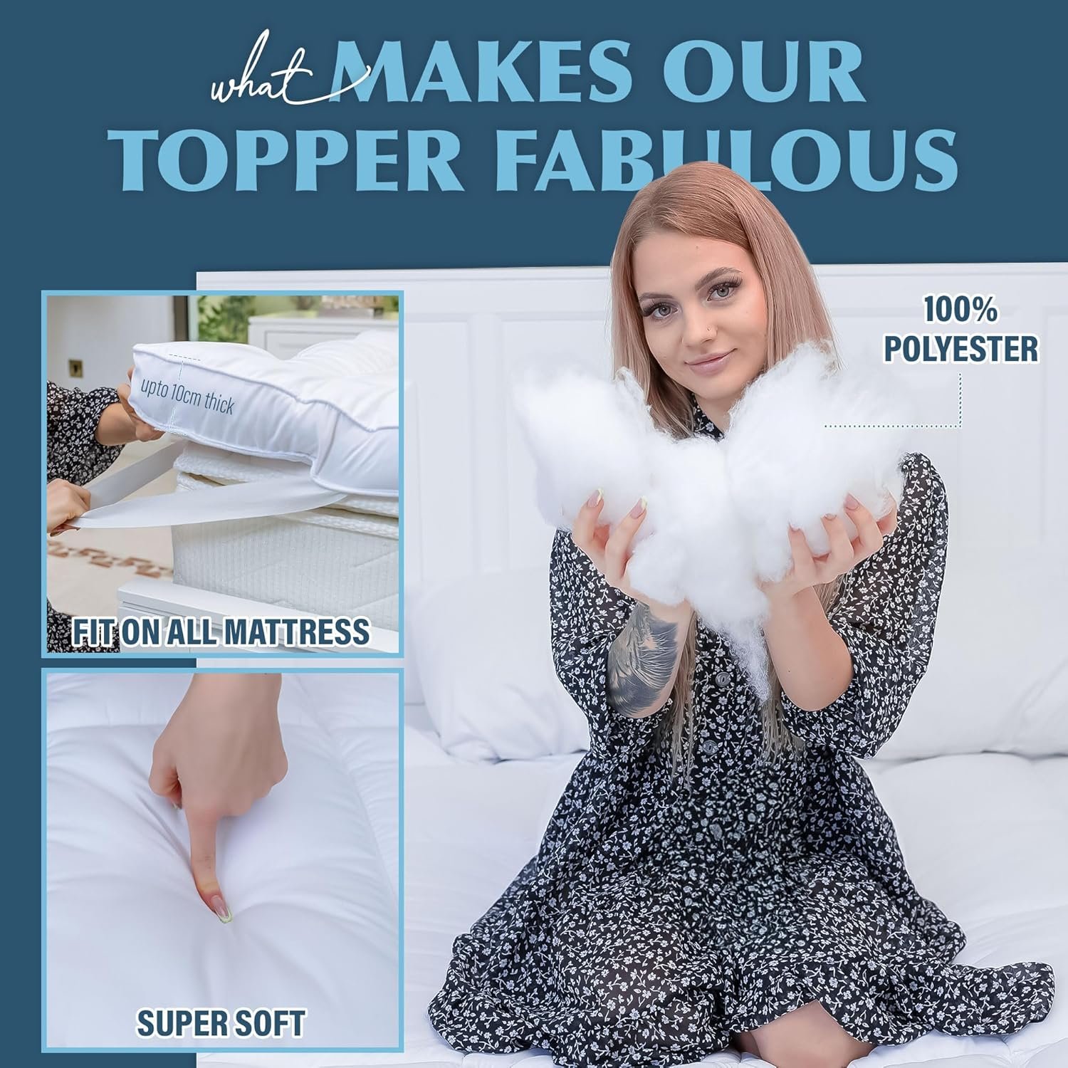 Hypoallergenic Mattress Topper - Image 3