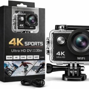 4K Waterproof Sports Action Camera 20MP