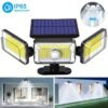 3-Head Motion Sensor Solar Flood Light