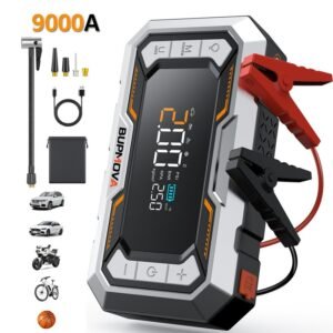 Emergency Car Jump Starter Air Compressor Power Bank