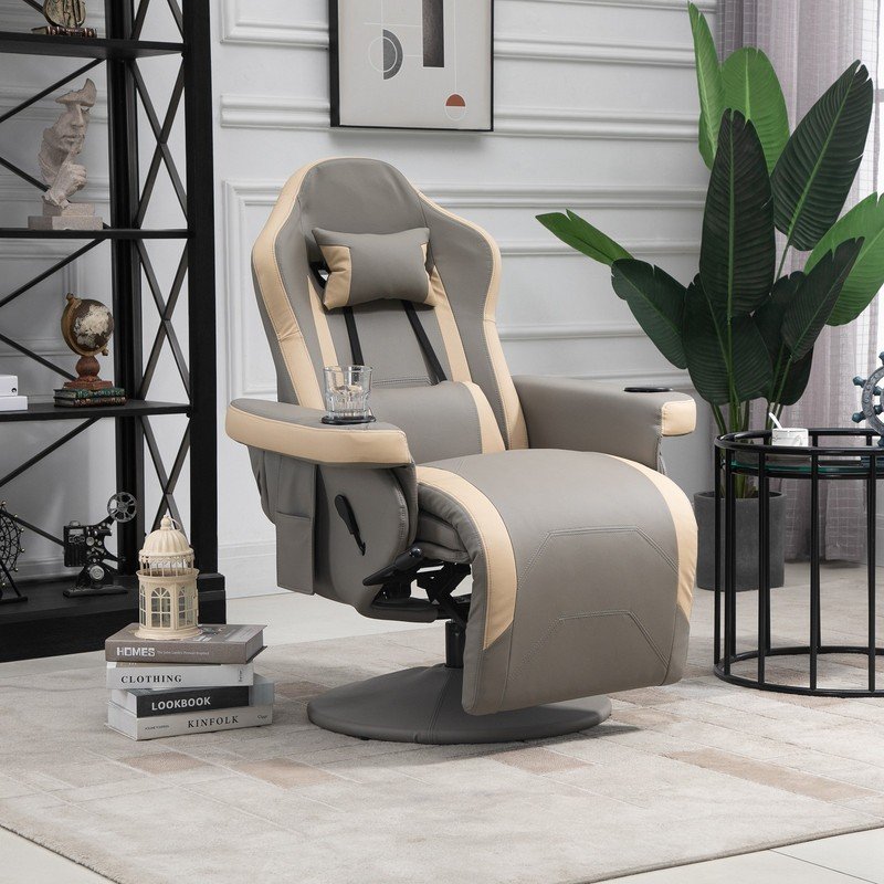 Gamer Recliner Armchair with Footrest - Image 2