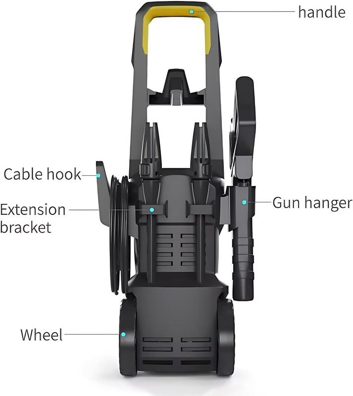 130 Bar High Power Jet Pressure Washer - Image 3