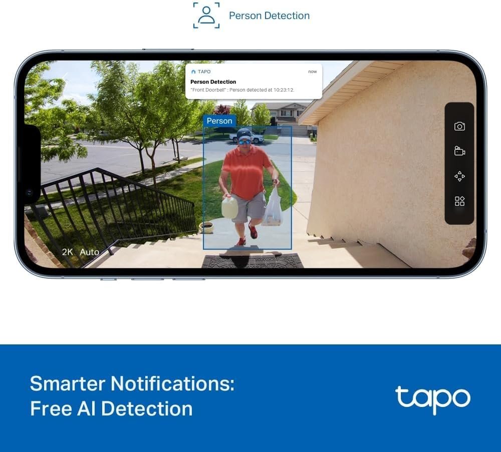 2K 3MP Ultra-Wide Smart Wireless Doorbell - Image 7
