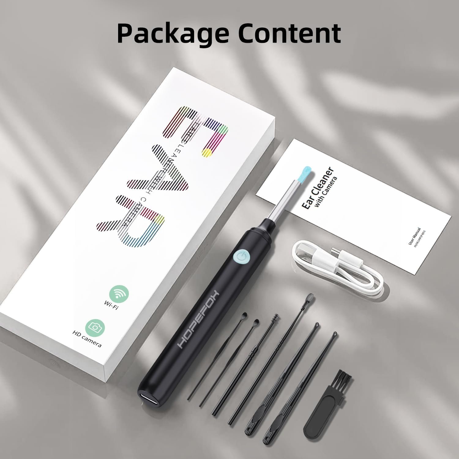 Wireless Camera Ear Wax Removal Kit - for iOS & Android - Image 5