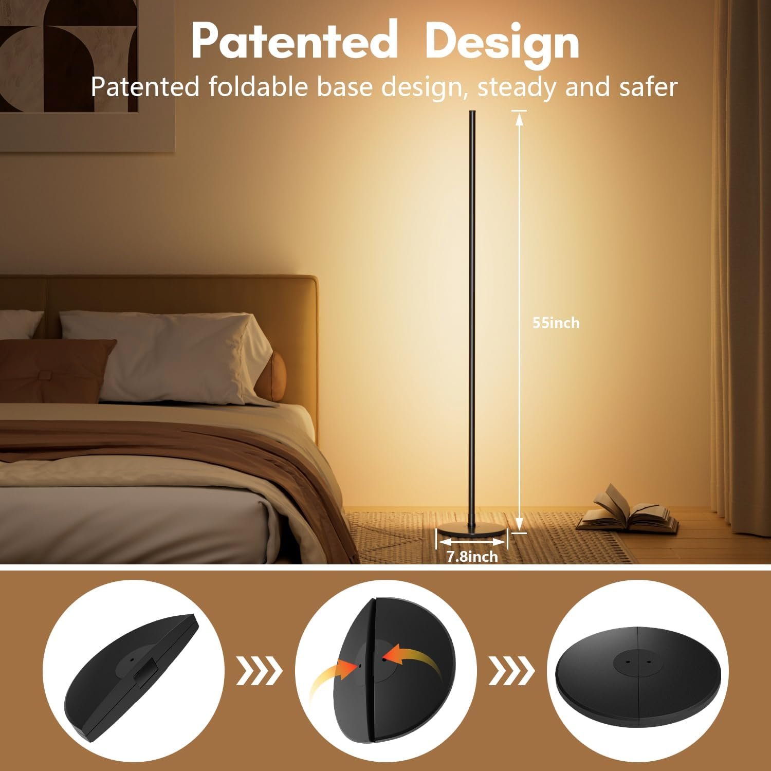 172 LED RGB Floor Lamp with Timing and Music Function - Image 6