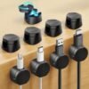 9 Piece Desktop Cable Tidy Clips