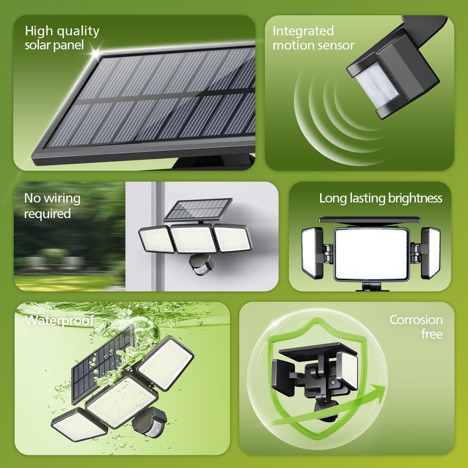 302 LED Motion Sensor Solar Security Light - Image 3