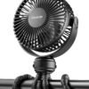 Rechargeable Small Clip on Mini Portable Pram Fan