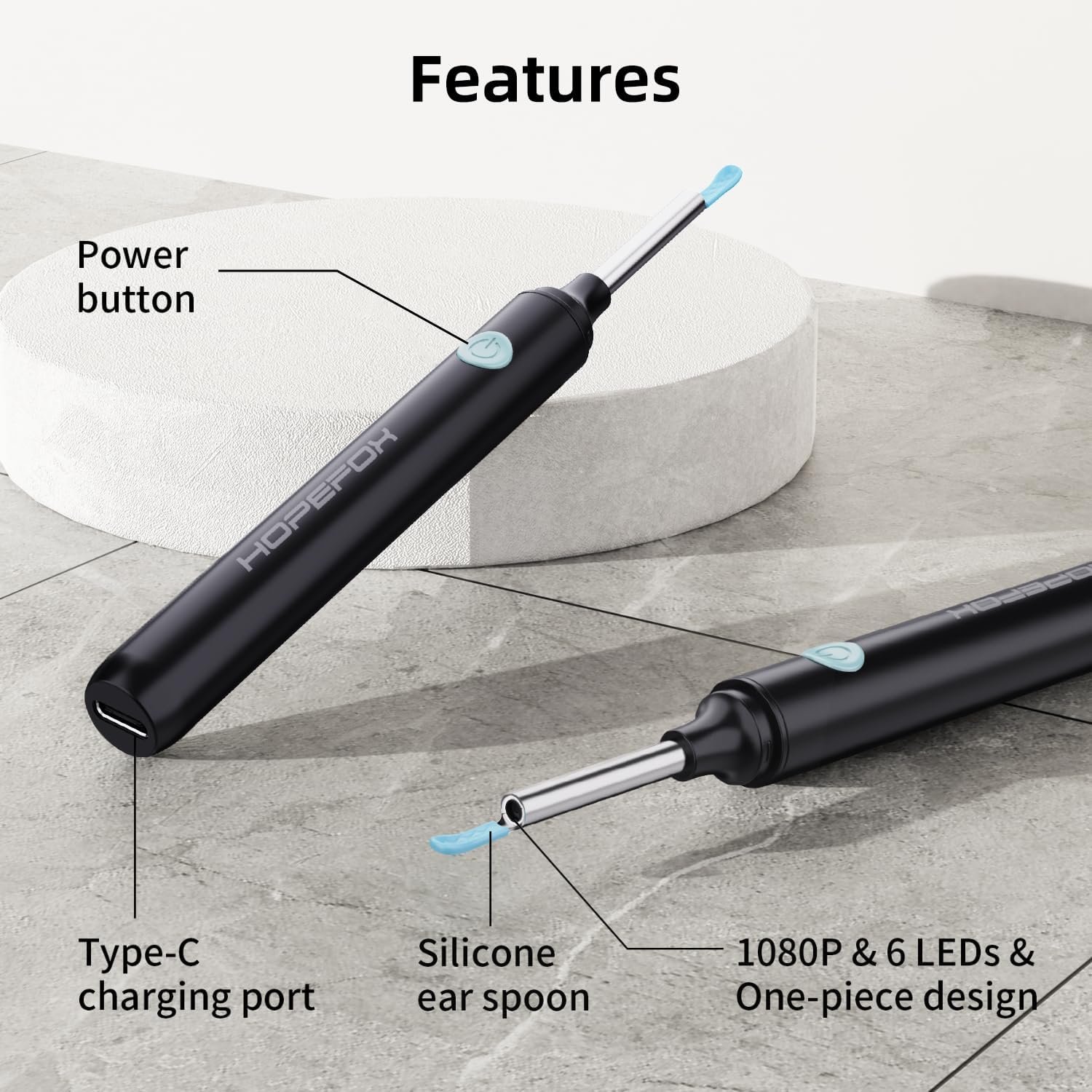 Wireless Camera Ear Wax Removal Kit - for iOS & Android - Image 3