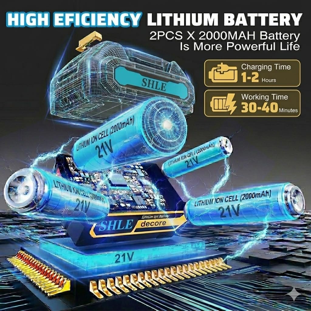8 Inch Brushless & Cordless Mini Chainsaw Kit - Image 6