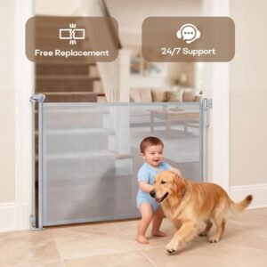 Retractable Safety Mesh Gate