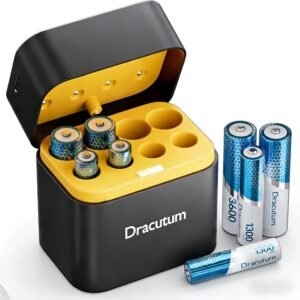 8 Pack AA and AAA Rechargeable Lithium Batteries Pack with Fast Charger