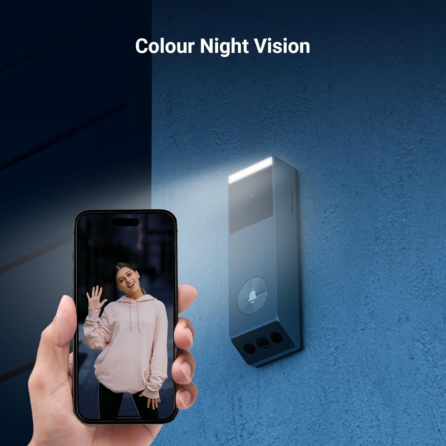 2K Dual-Lens Video Doorbell Camera with Touch Screen Monitor - Image 4