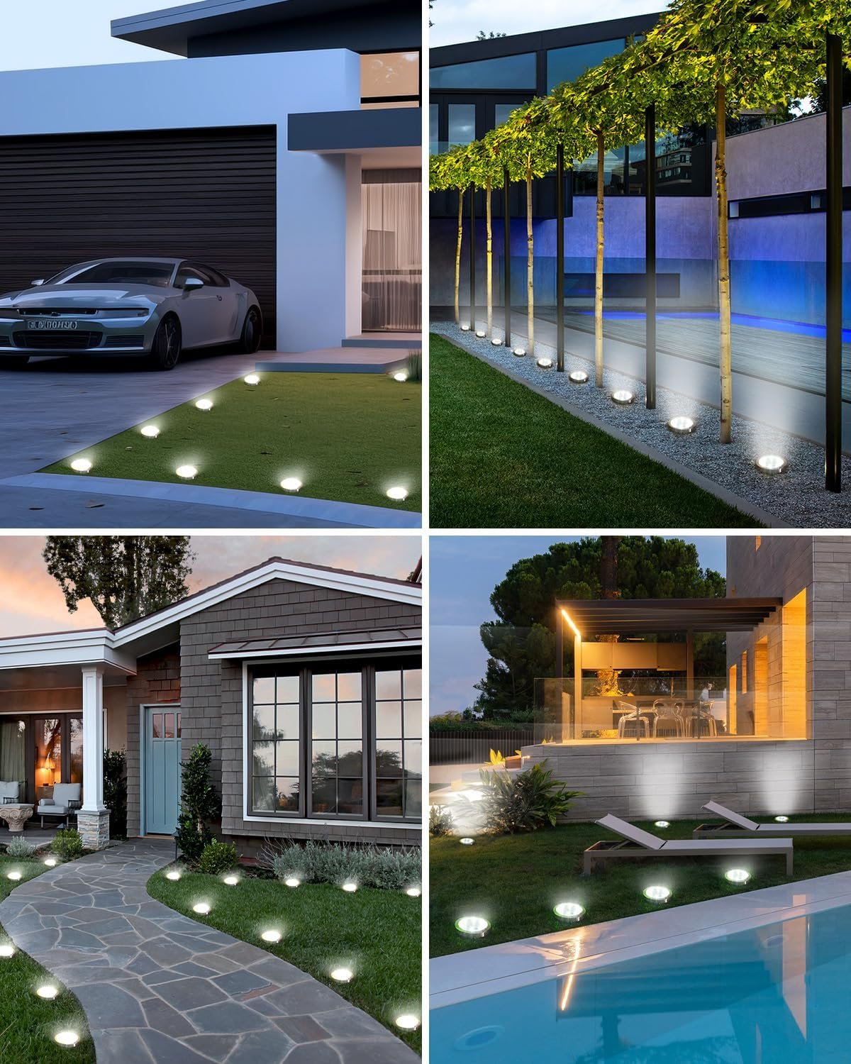 10 Pack Outdoors Solar Ground LED Lights - Image 3