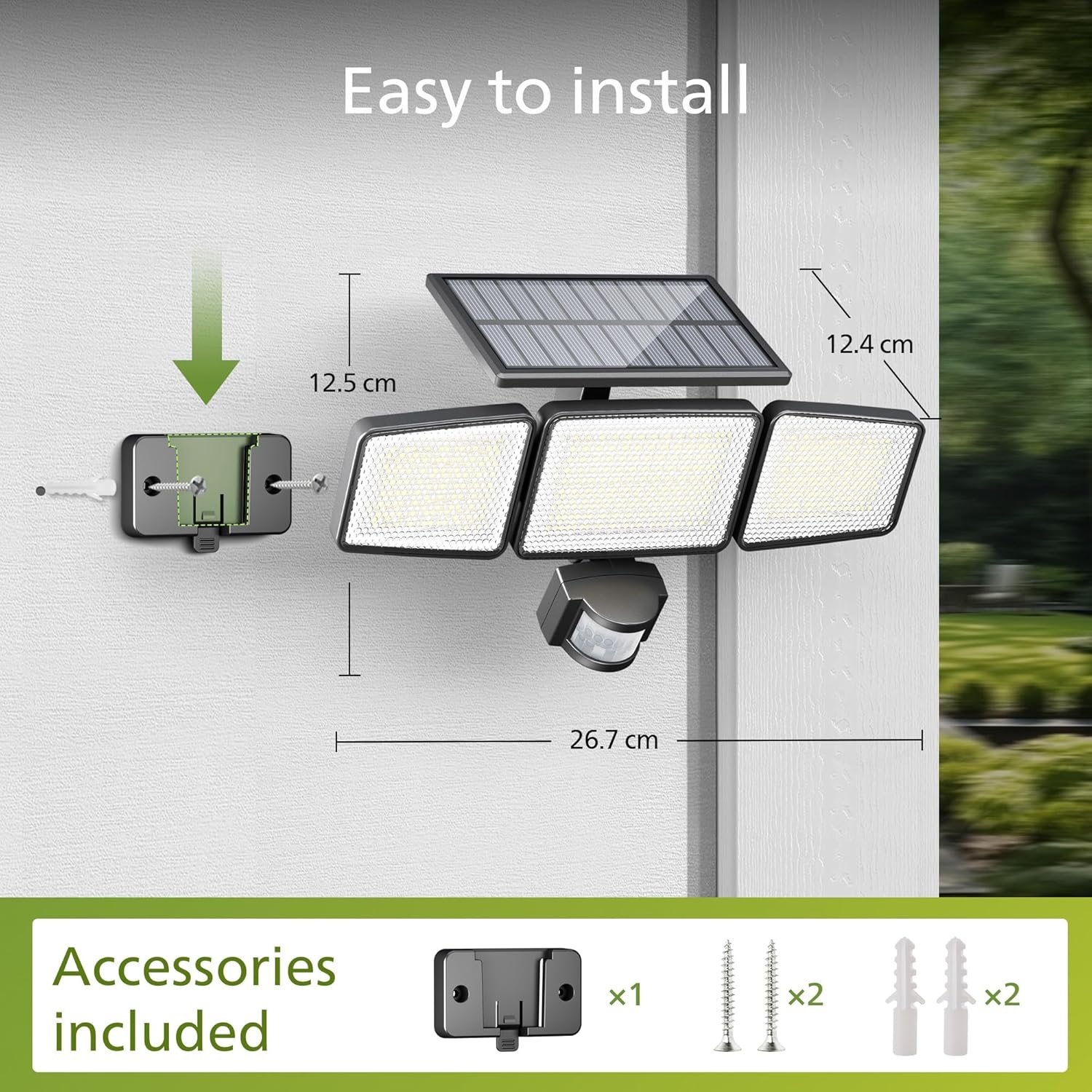 302 LED Motion Sensor Solar Security Light - Image 4