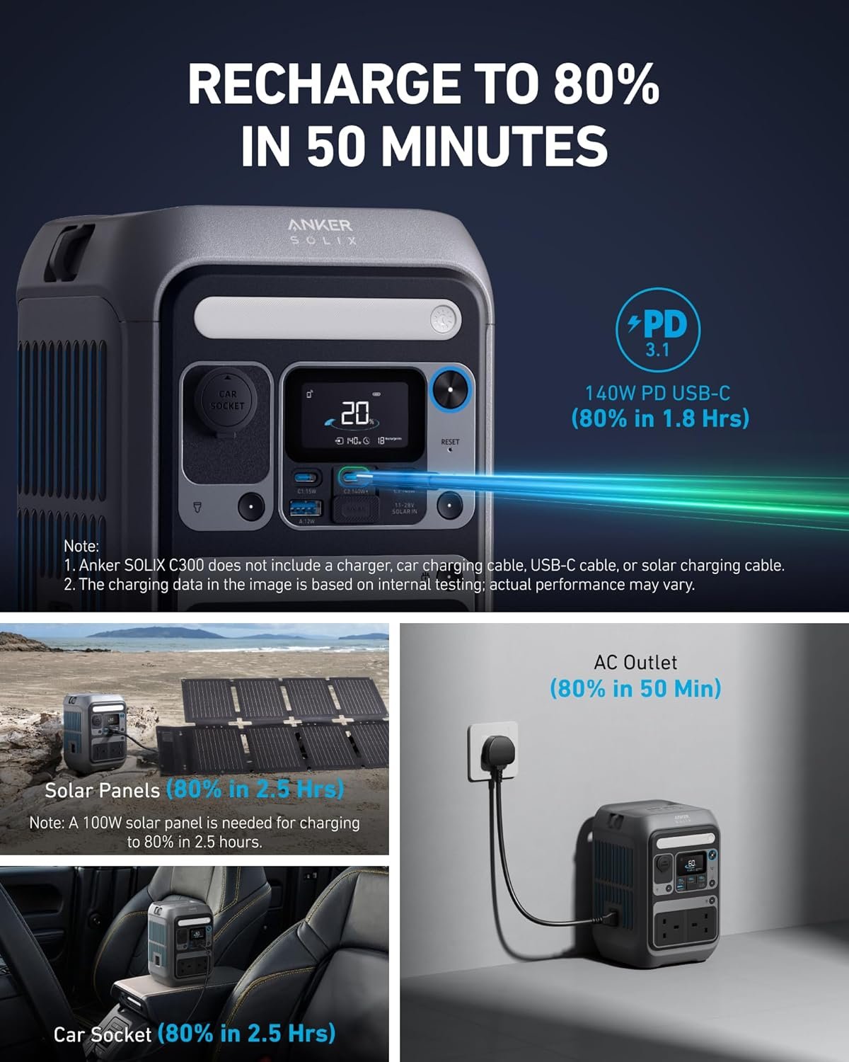 Anker 288Wh Portable Power Station Two-Way Fast Charging - Image 6