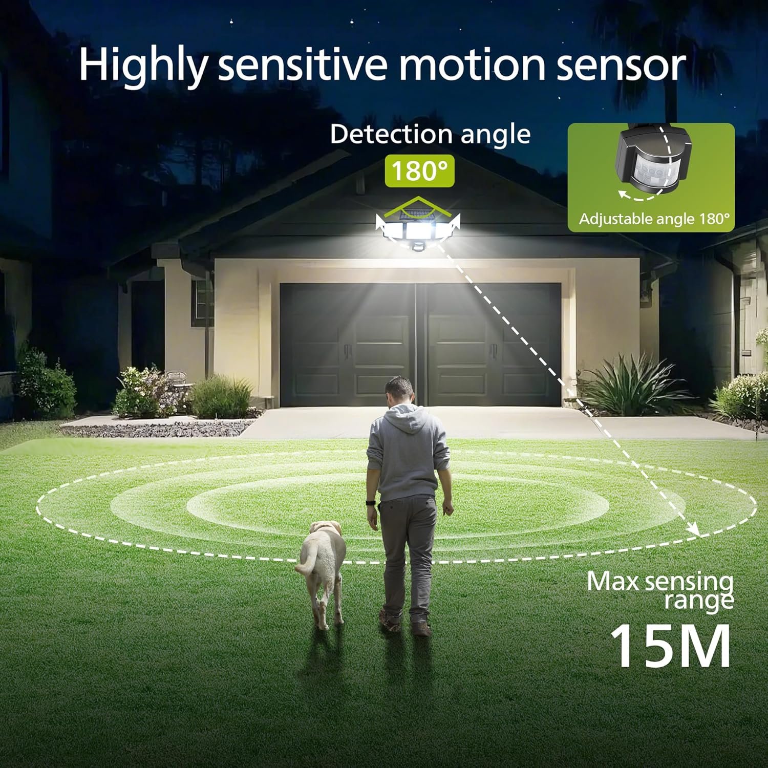 302 LED Motion Sensor Solar Security Light - Image 5