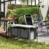 Camping Folding Dining Table with Storage