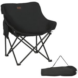 Folding Camping Chair with Carrying Bag and Storage Pocket