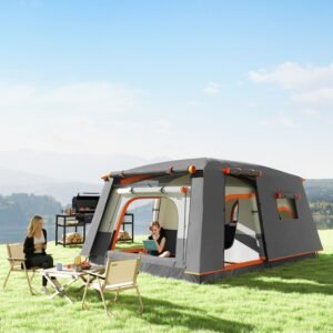 5 Man Camping Tent with 2 Bedrooms - 3000mm Waterproof