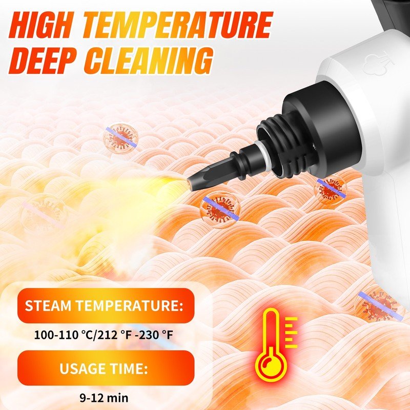 10 in 1 Electric Handheld Steam Cleaner & Accessories - Image 3