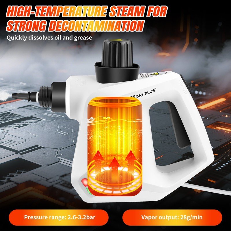 10 in 1 Electric Handheld Steam Cleaner & Accessories - Image 8