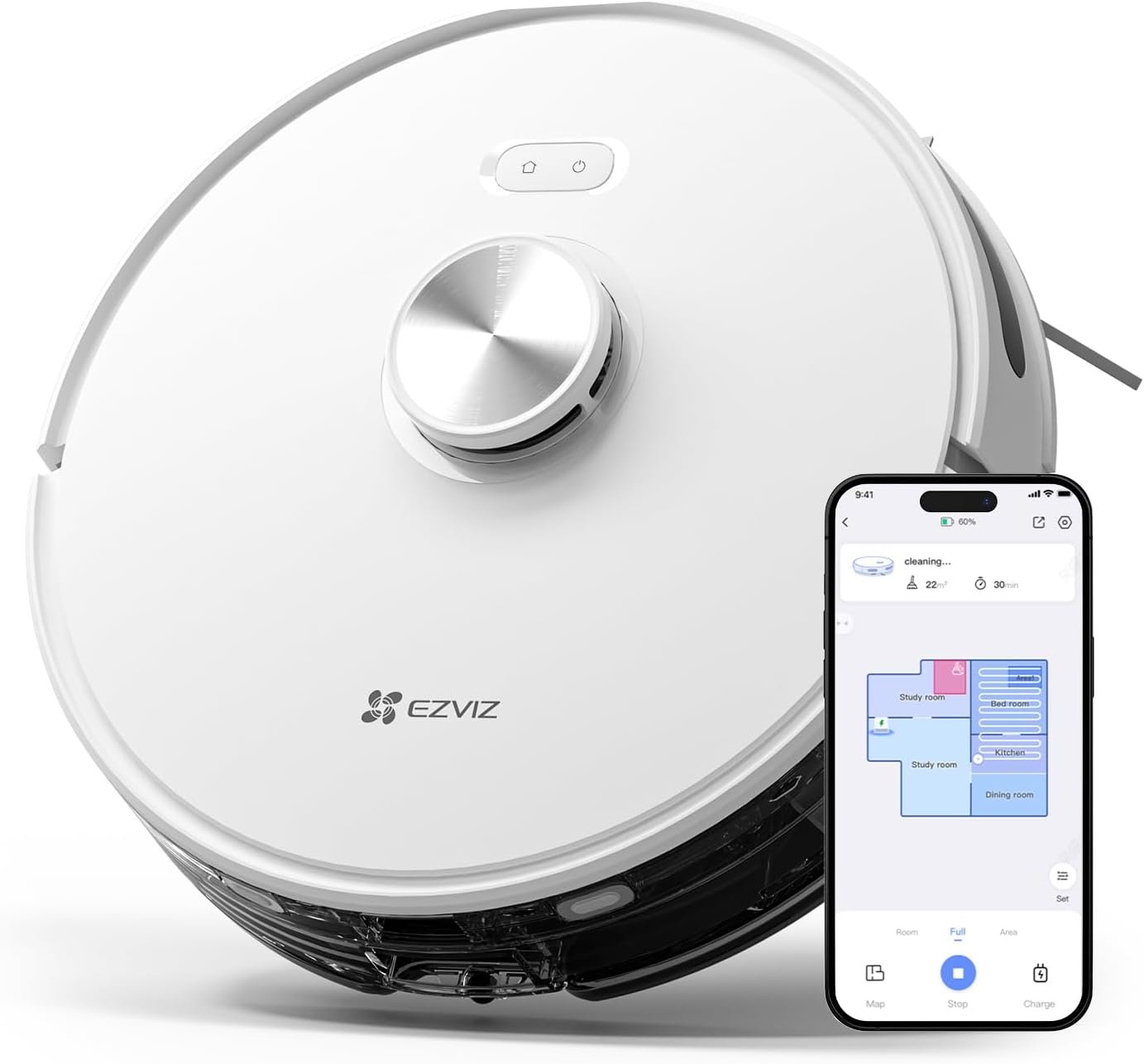 Robot Vacuum Mop Cleaner with LiDAR Obstacle Avoidance