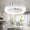 6 Speeds Quiet Ceiling Fan with Dimmable RGB Lights