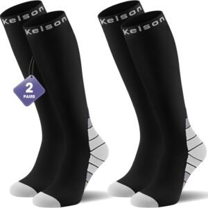 2 Pairs Unisex Compression Socks 