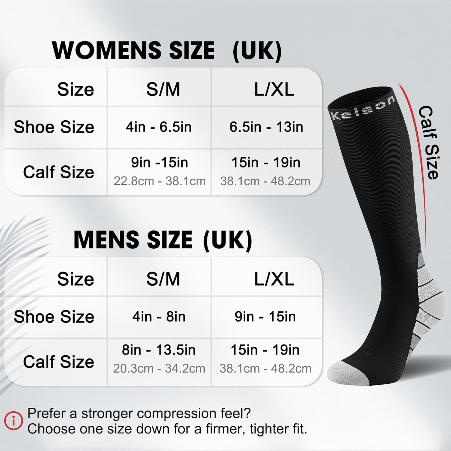 2 Pairs Unisex Compression Socks - Image 4