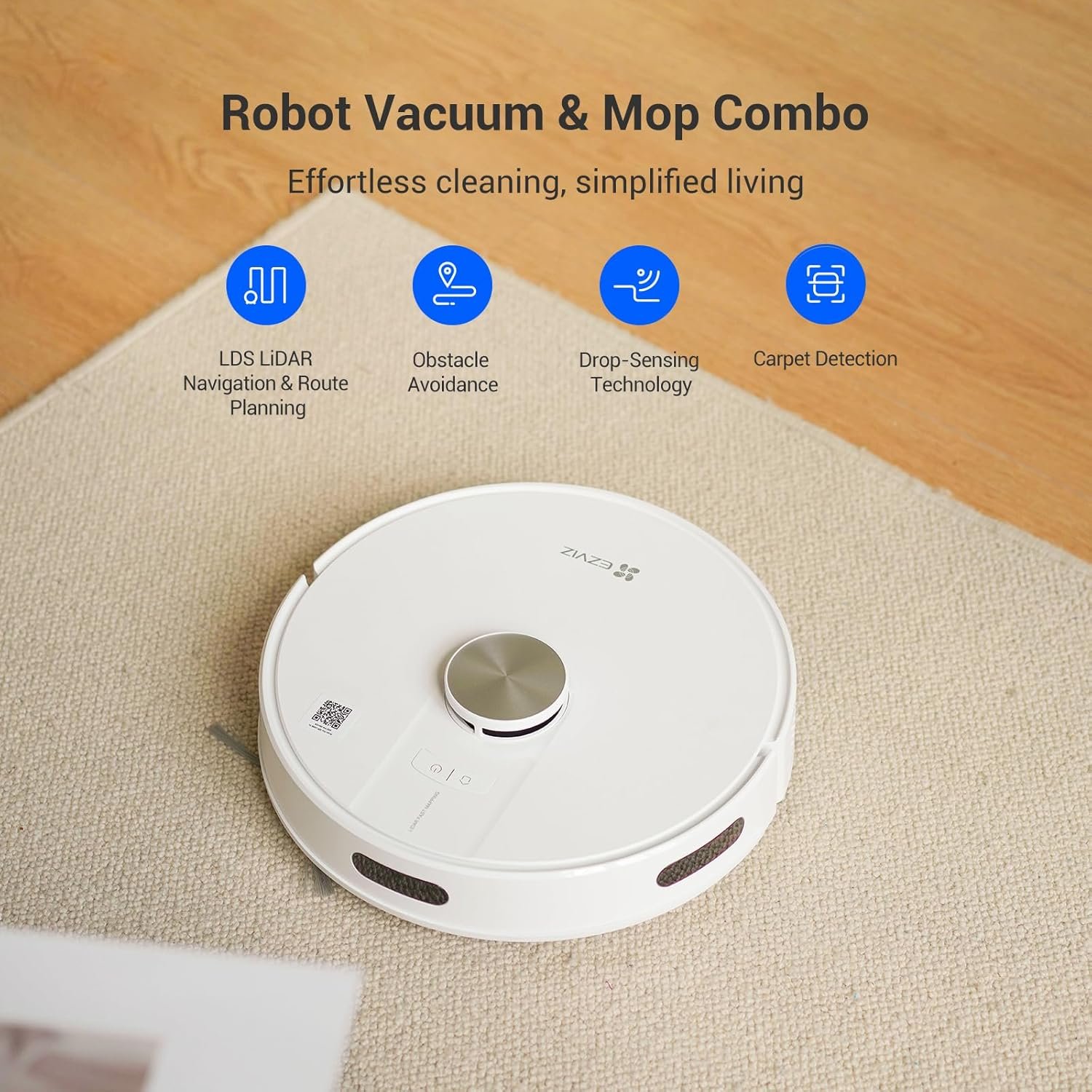 Robot Vacuum Mop Cleaner with LiDAR Obstacle Avoidance - Image 2