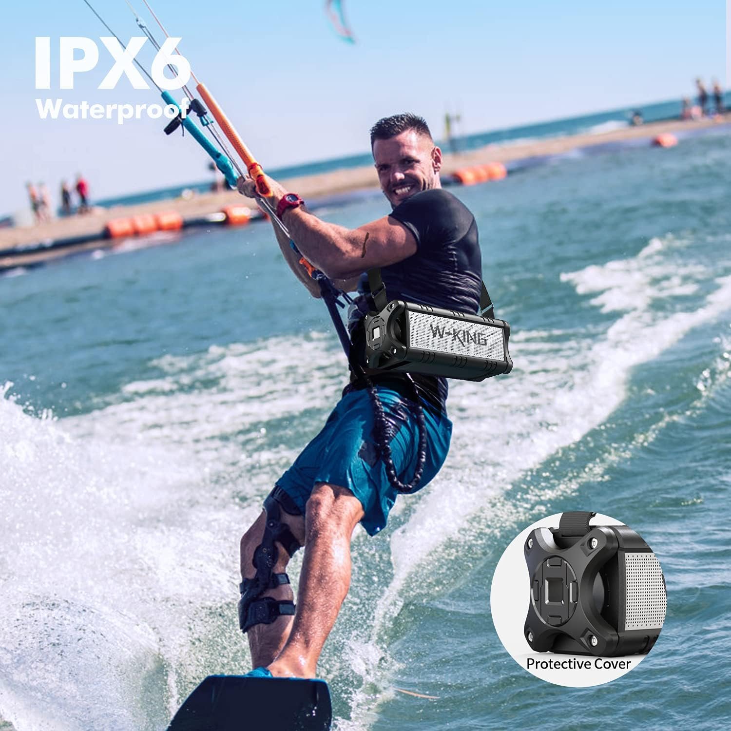 90W Max Wireless Waterproof Bluetooth Speaker - Image 4