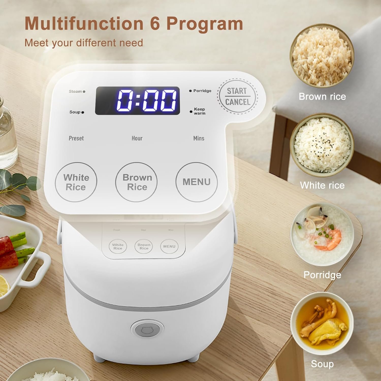 Multifunctional Rice Cooker Steamer - Image 2