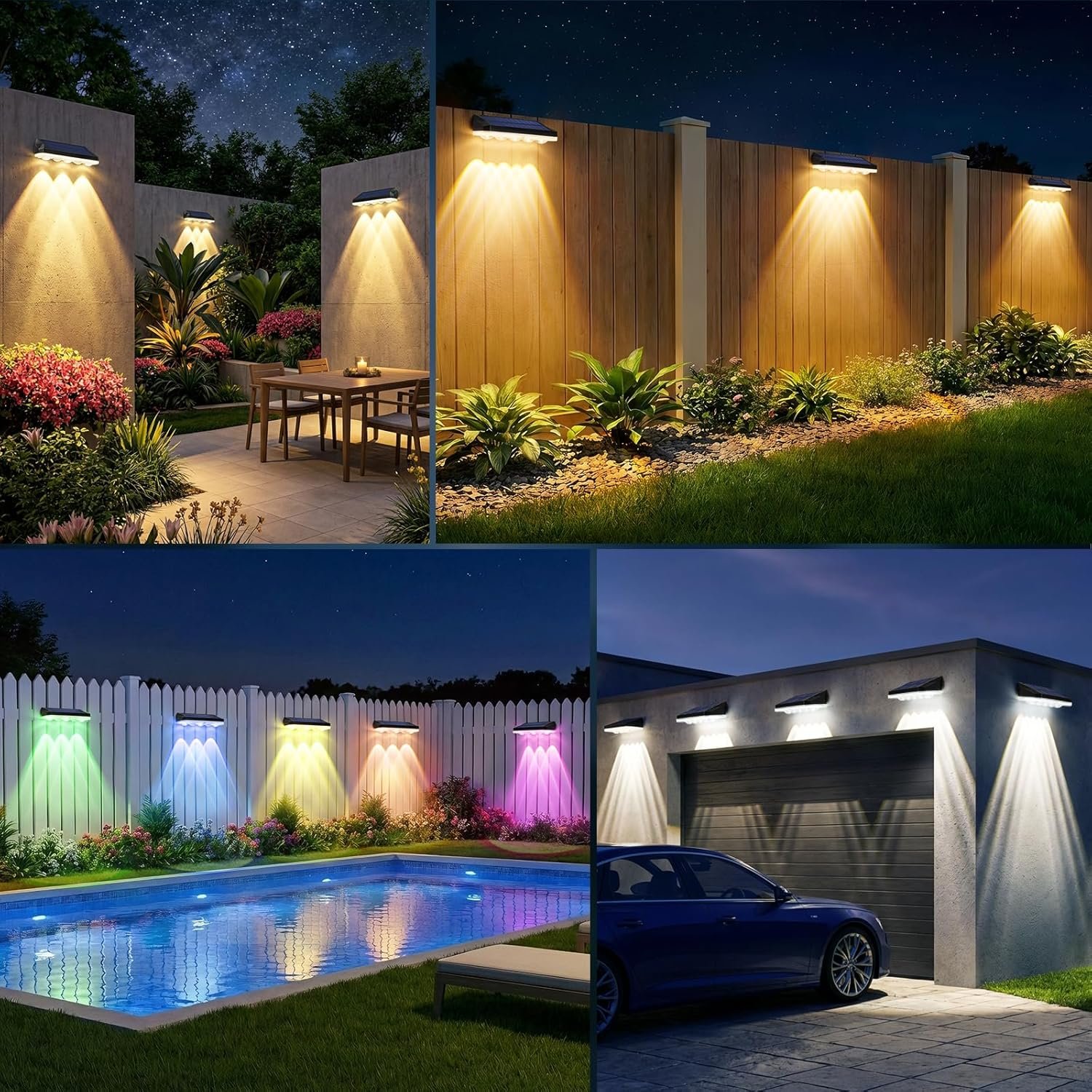 6 Pack Solar RGB Garden Outdoor Lights - Image 7