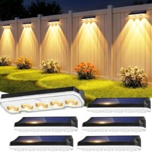6 Pack Solar RGB Garden Outdoor Lights