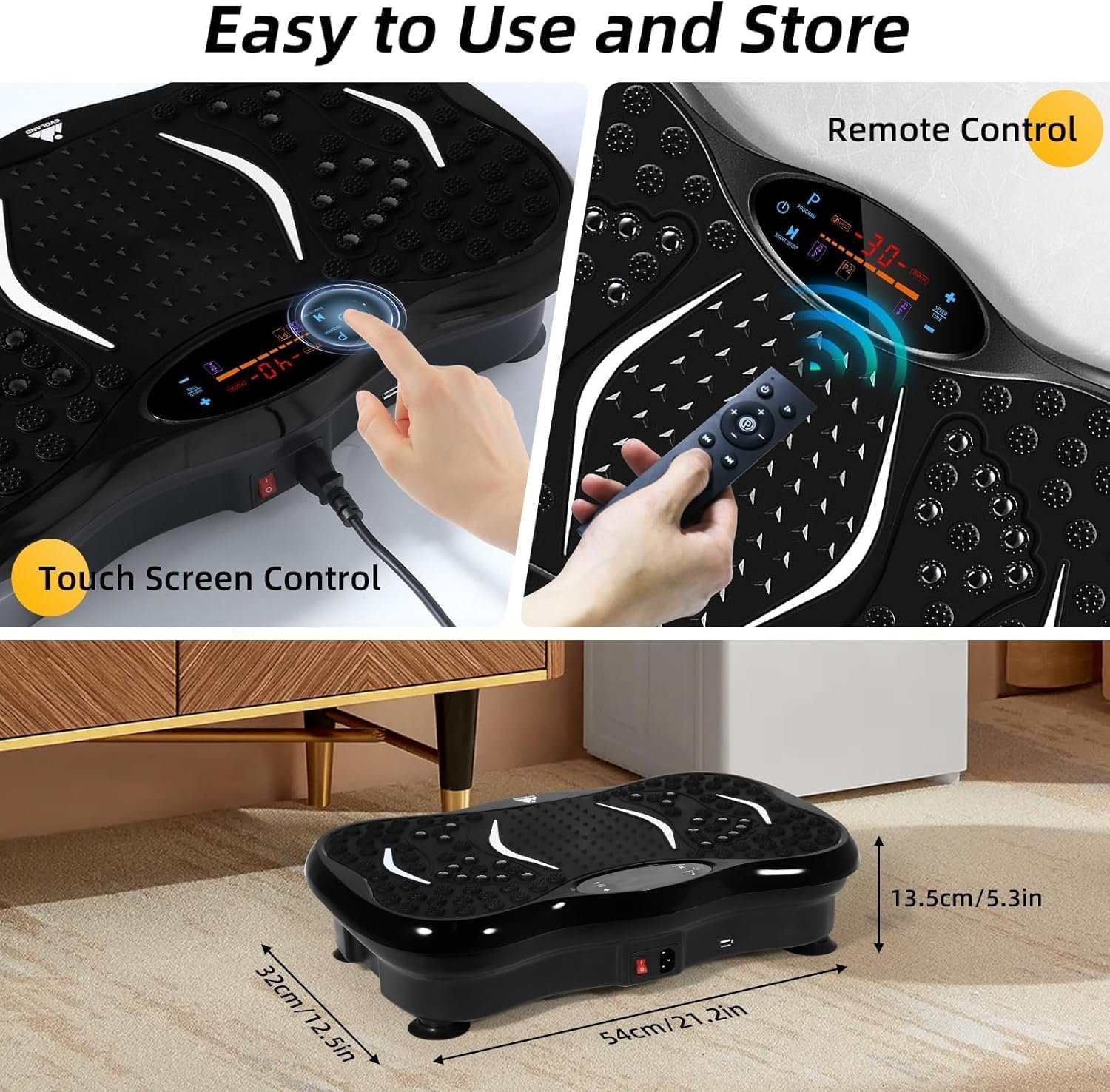 Vibration Plate Fitness Exercise Machine with Bluetooth Speaker - Image 6